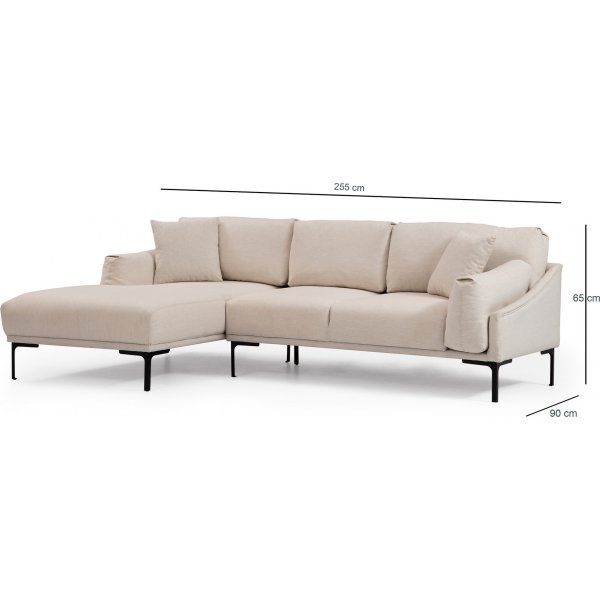 Leo divansoffa - Cream