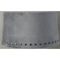 Velvet lampskärm med nitar 33 cm - Grå / Rökfärgat Velvet lampskärm med nitar 33 cm - Grå / Rökfärgat