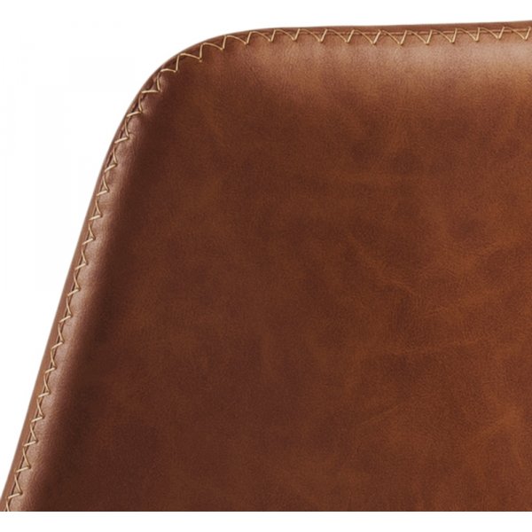 Tabouret de bar Oregon - PU marron/blanc Tabouret de bar Oregon - PU marron/blanc