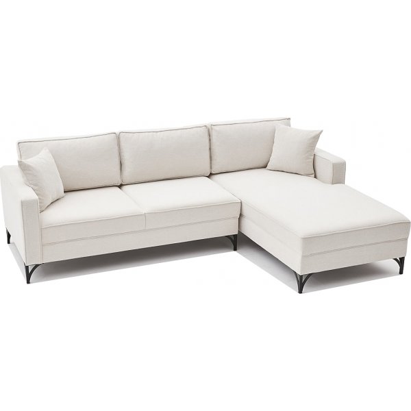 Berlin divan sofa - Creme wit/zwart