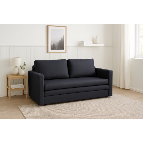 Prima Bäddsoffa 2-sits - Mörkgrå Prima Bäddsoffa 2-sits - Mörkgrå