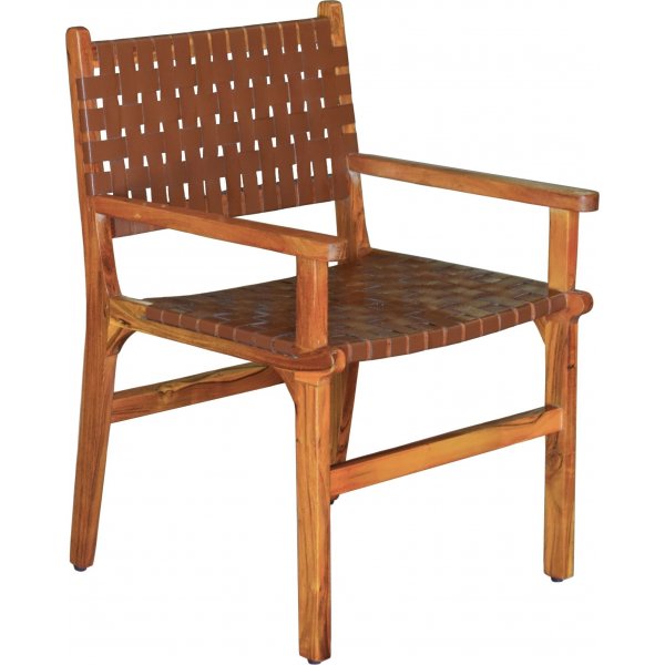 Porto Bello Karmstol Teak / Anilinlder