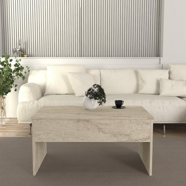Table basse Akilli - Travertin Table basse Akilli - Travertin