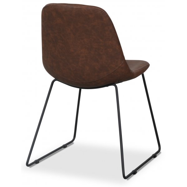 Atlantic sled stol - Brun vintage PU