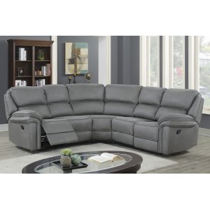 Canap inclinable Riverdale - Gris (Microfibre)