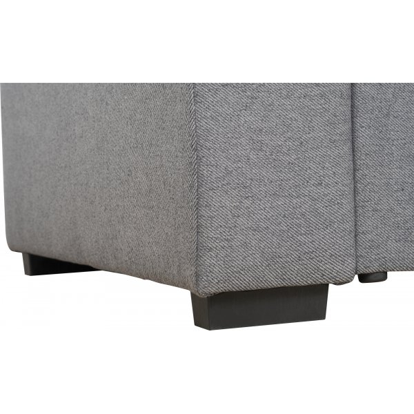 Soffa grå med öppet avslut 244 cm + Textilrengöring för möbler Soffa grå med öppet avslut 244 cm + Textilrengöring för möbler