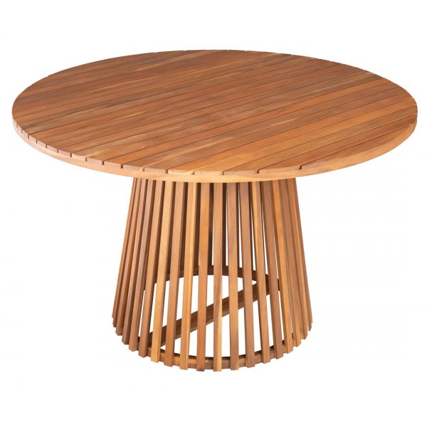 Utebord i tr runt 140 cm diameter + Textilskydd fr utembler