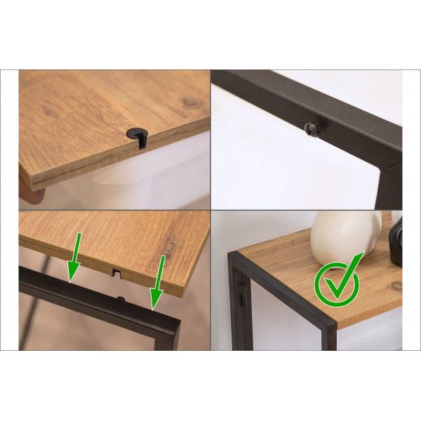 Bibliothèque Signa - Pin/noir Bibliothèque Signa - Pin/noir