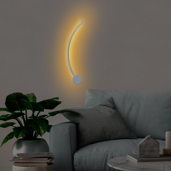 Wolf wandlamp 2 - Grijs