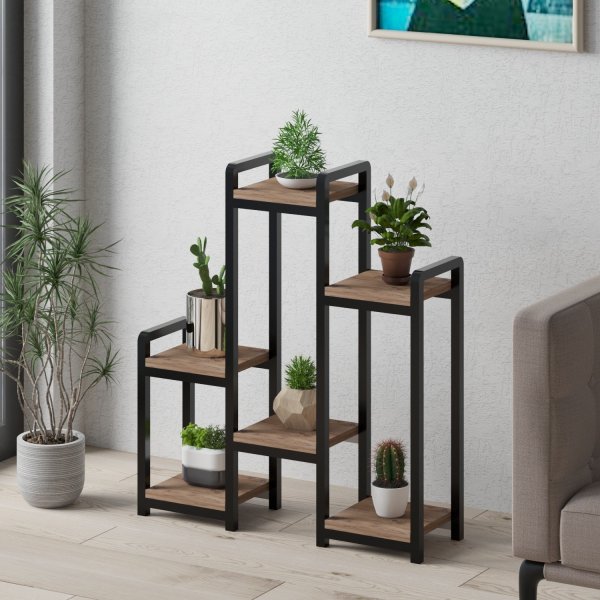 Etagre  plantes rose - Pin/noir