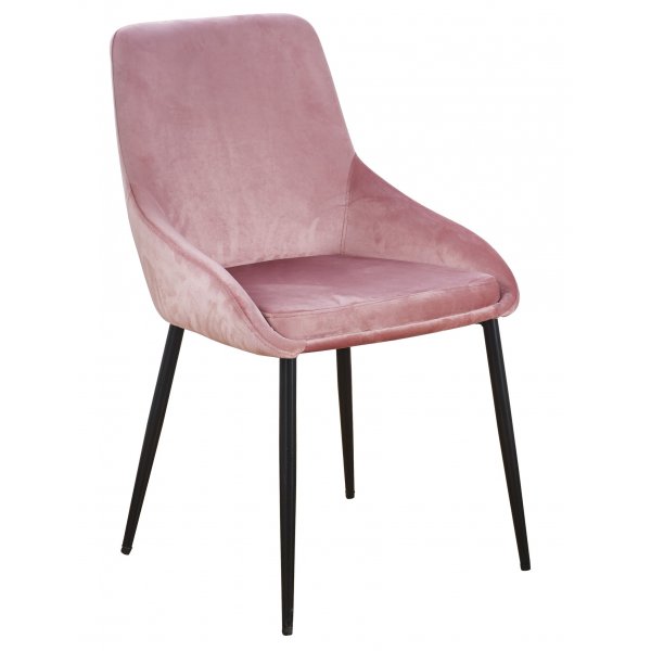 Theo stol i rosa sammet