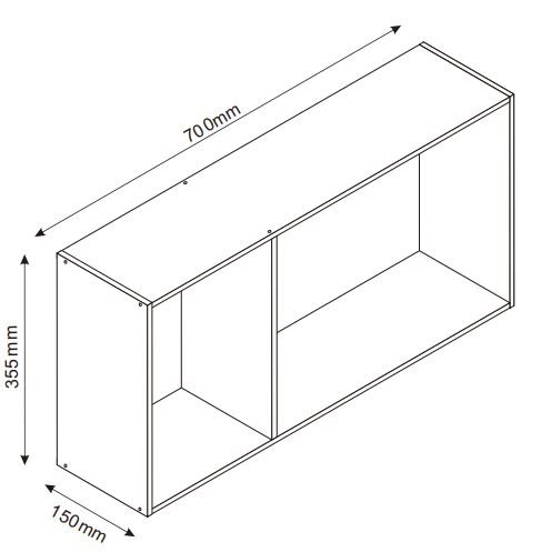 Etagère murale Ember 70x15x35,5 cm - Bambou Etagère murale Ember 70x15x35,5 cm - Bambou