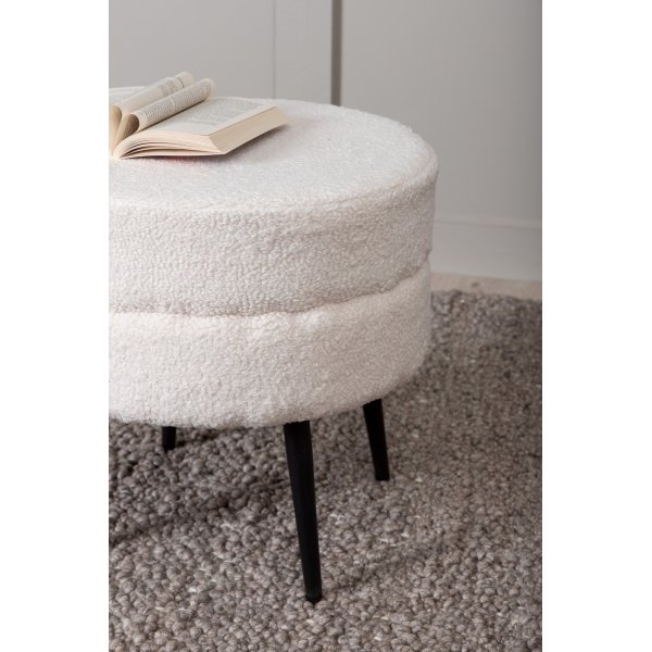 Pouf Mariana - Peluche blanche Pouf Mariana - Peluche blanche