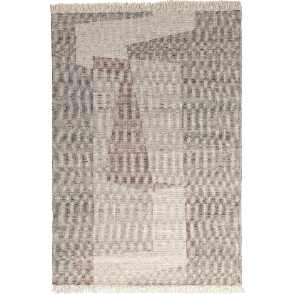 Rio matta 230 x 160 cm - Beige/röd