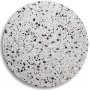 Zoo matbord 105 cm - Vit / Terrazzo Cosmos