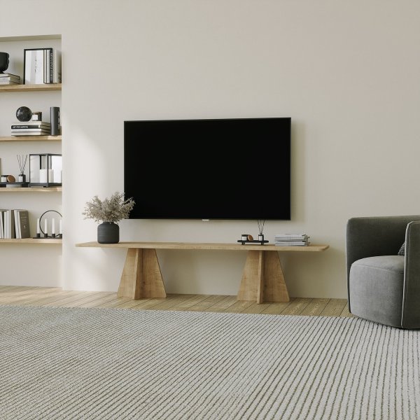 Paddenstoel tv-meubel - Saffier eiken Paddenstoel tv-meubel - Saffier eiken