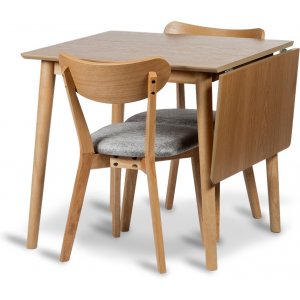 Eetgroep met Gotland klaptafel en 2 Gotland eetkamerstoelen