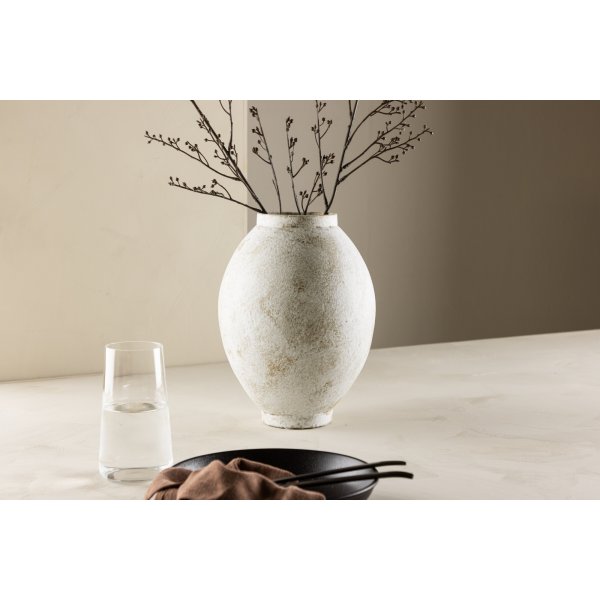 Globe vas 18 x 22 cm - Beige/Brun Globe vas 18 x 22 cm - Beige/Brun