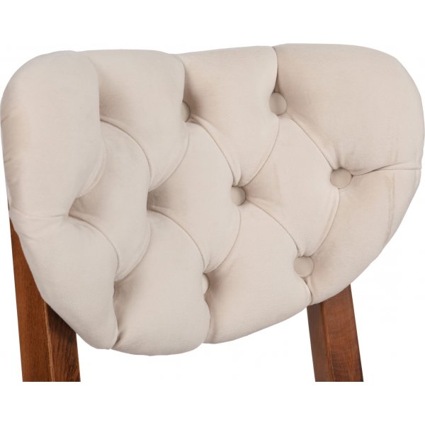 Ensemble de chaises Elma - Noyer/beige