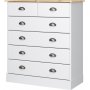 Commode Nola - Blanc/beige Commode Nola - Blanc/beige