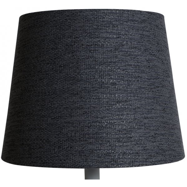 Rund lampskrm 22x28x22 cm - Gr (grovt linne)