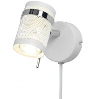 Network Vägglampa - Vit/Krom Network Vägglampa - Vit/Krom