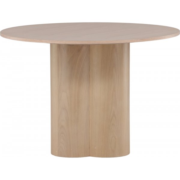 Table à manger ronde 110 cm Blanchi - Olivia Table à manger ronde 110 cm Blanchi - Olivia