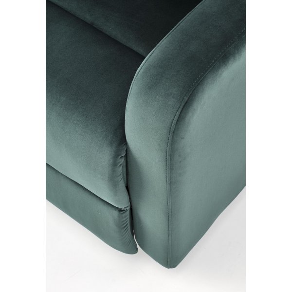Fauteuil inclinable Wonder en velours vert