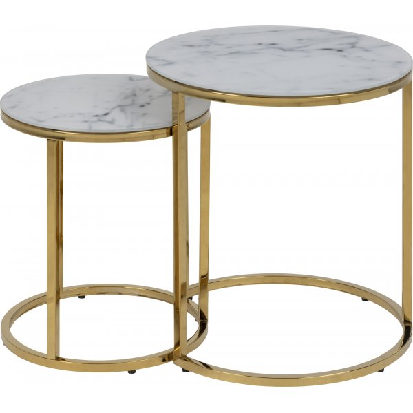 Table Alisma 35/45 cm - Blanc