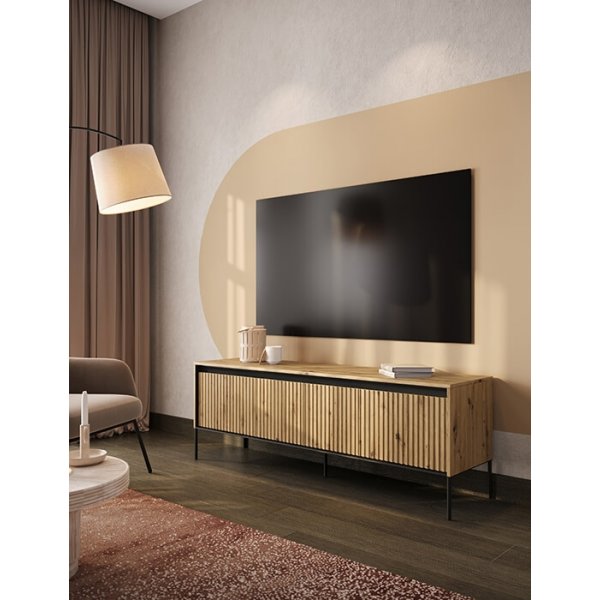 Trend TV-bänk B167 cm - Artisan ek/svart Trend TV-bänk B167 cm - Artisan ek/svart