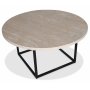 Dexter runt soffbord i travertin 85 cm