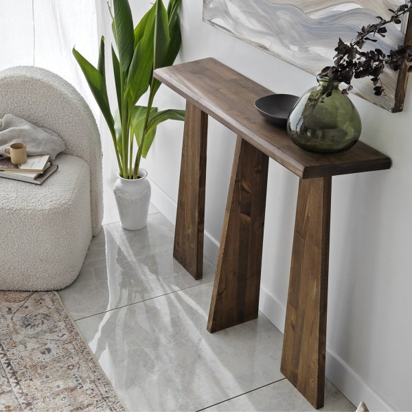 Cleopatra avlastningsbord 100 x 28 cm - Valnt