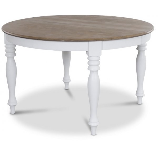 Matbord frlngningsbart 120-175 cm vit/brun - Victoria