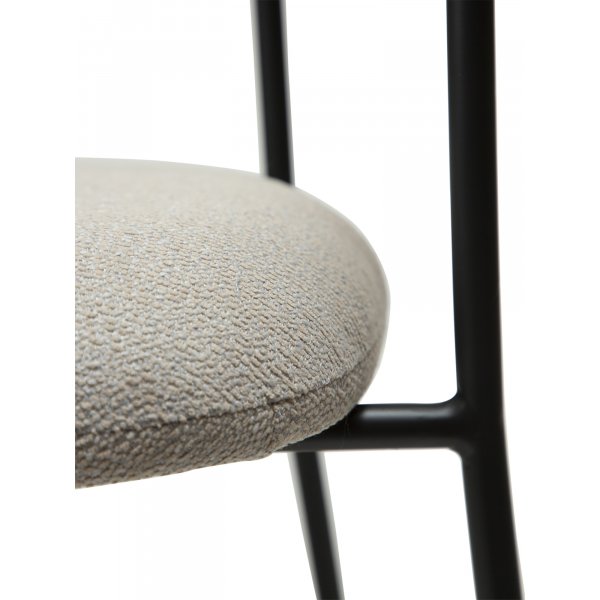 Fauteuil Plenti - Cachemire bouclé/noir Fauteuil Plenti - Cachemire bouclé/noir