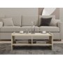 Pera soffbord 90 x 50 cm - Travertin
