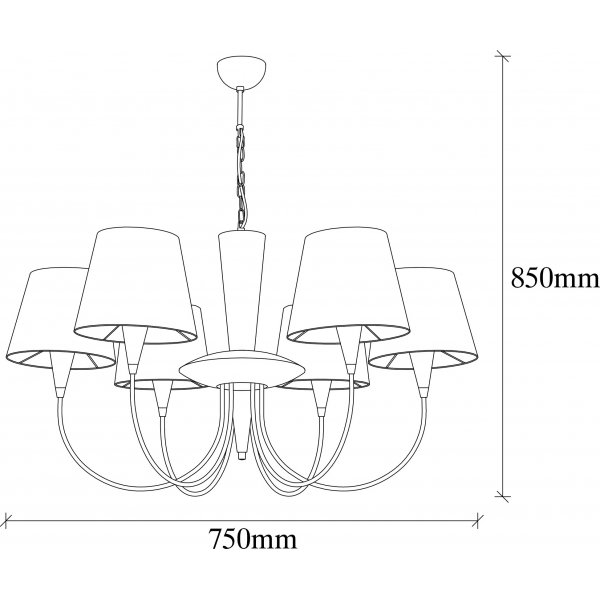 Plafonnier Pardo 3012 - Noir