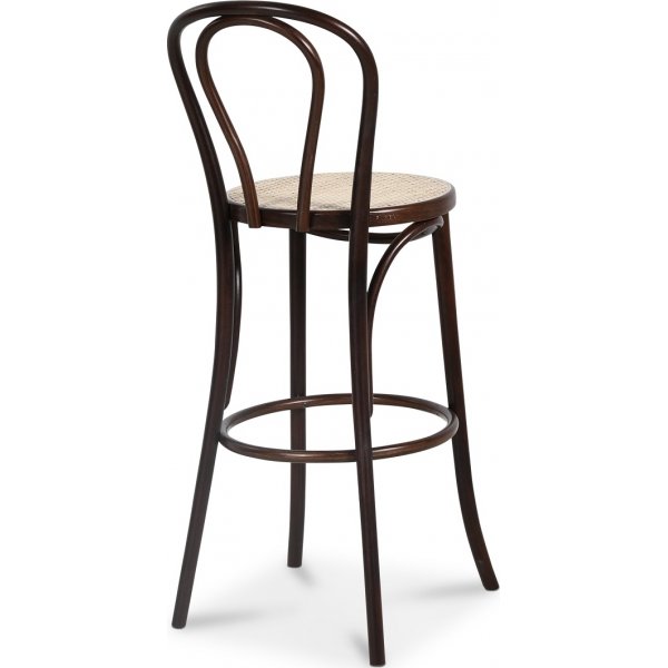 Tabouret de bar No 18 avec assise en rotin - N\\\'importe quelle couleur sur le cadre