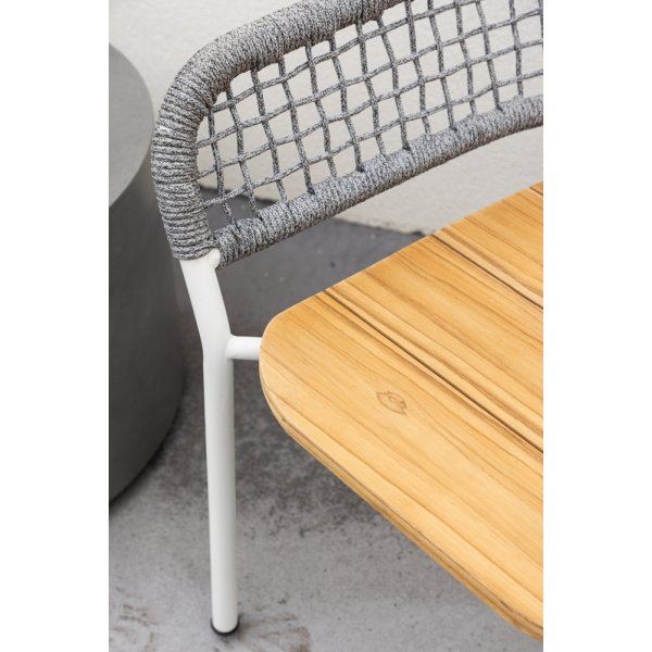 Fauteuil Amora - Gris/teck Fauteuil Amora - Gris/teck