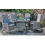 Rosenbad matgrupp By Martinsen 4 stolar med bord - Gr konstrotting