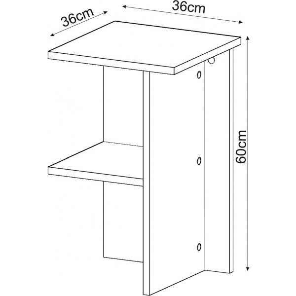 Leray sängbord - Vit Leray sängbord - Vit