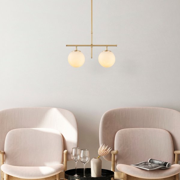 Rosy taklampa 10765 - Guld/vit Rosy taklampa 10765 - Guld/vit