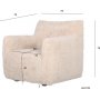 Ftlj fluffig beige tygkldsel