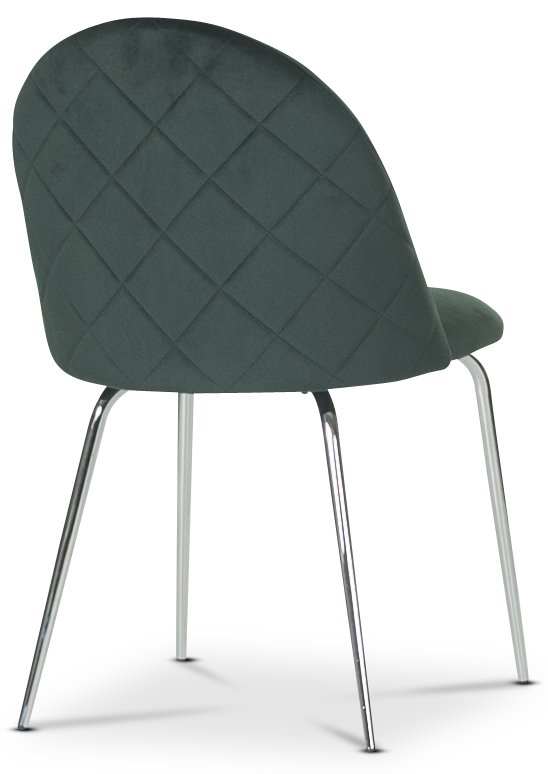 Plaza velvet stol Grön Krom Plaza velvet stol Grön Krom
