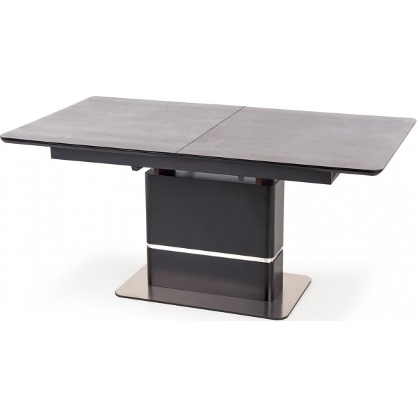 Table à manger Martin 160-200 x 90 cm - Gris foncé/noir Table à manger Martin 160-200 x 90 cm - Gris foncé/noir