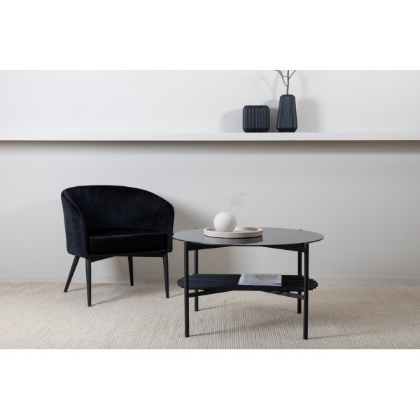 Adel soffbord 80 cm - Svart marmor Adel soffbord 80 cm - Svart marmor