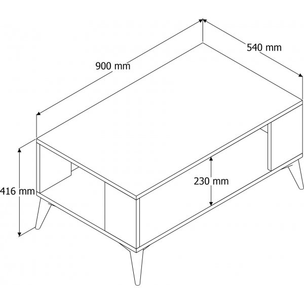 Table basse Atic 90 x 41,6 cm - Chêne Table basse Atic 90 x 41,6 cm - Chêne
