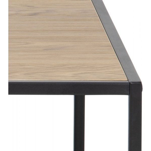 Seaford soffbord 80 cm - Ek/svart Seaford soffbord 80 cm - Ek/svart