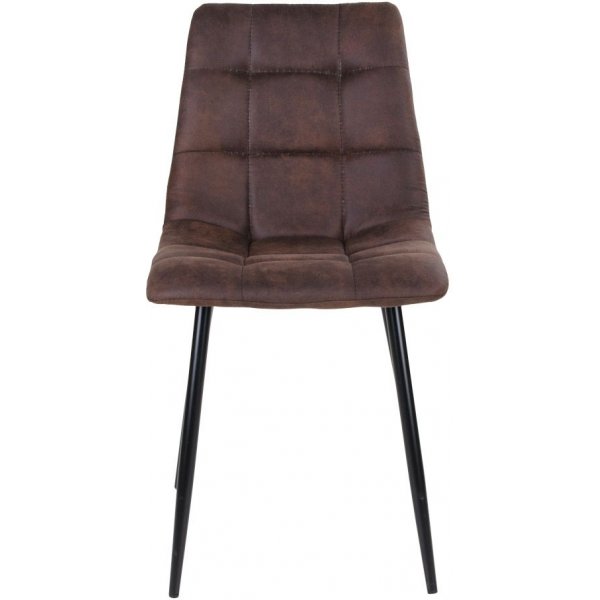 Chaise de salle à manger Middelfart - Marron foncé/noir Chaise de salle à manger Middelfart - Marron foncé/noir