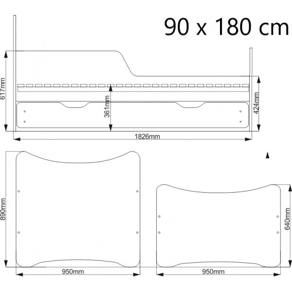 Cot Teddy - Elke maat & sticker Cot Teddy - Elke maat & sticker