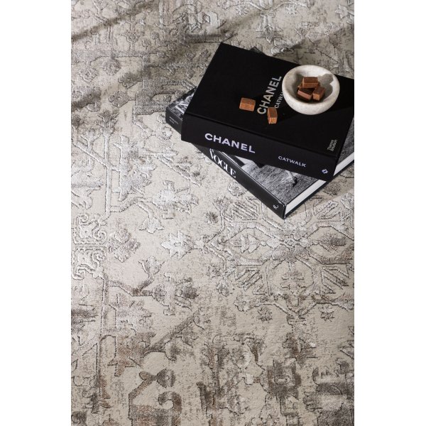 Tapis en coton Cleo - Argent Tapis en coton Cleo - Argent